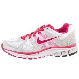 NIKE Women's Air Pegasus+ 28 White Bright Cerise-Pure Platinum Sneakers Size 8.5